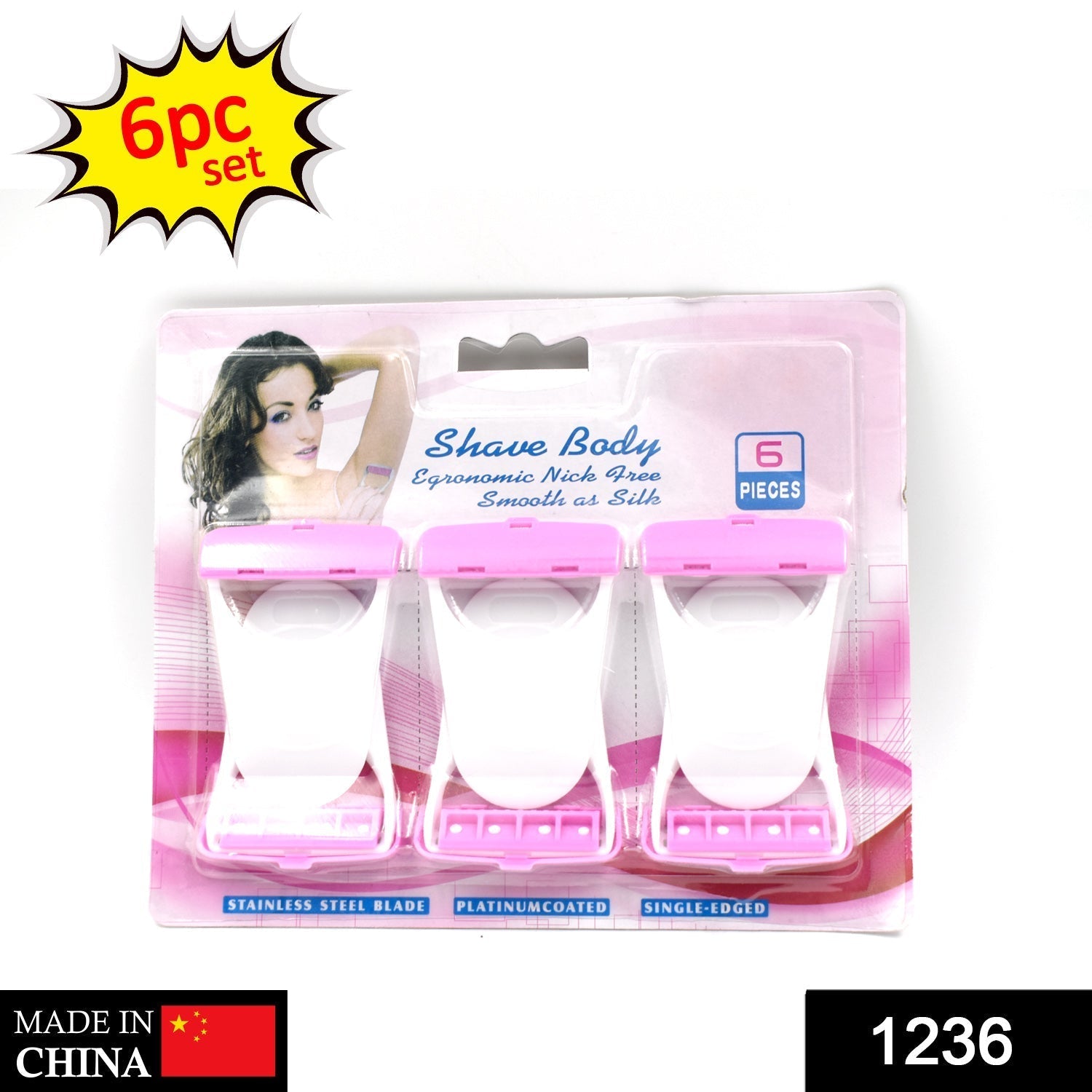 Disposable Body Skin Hair Removal Razor for Women  Pack of 6 Disposable Body Skin Hair Removal Razor for Women  Pack of 6